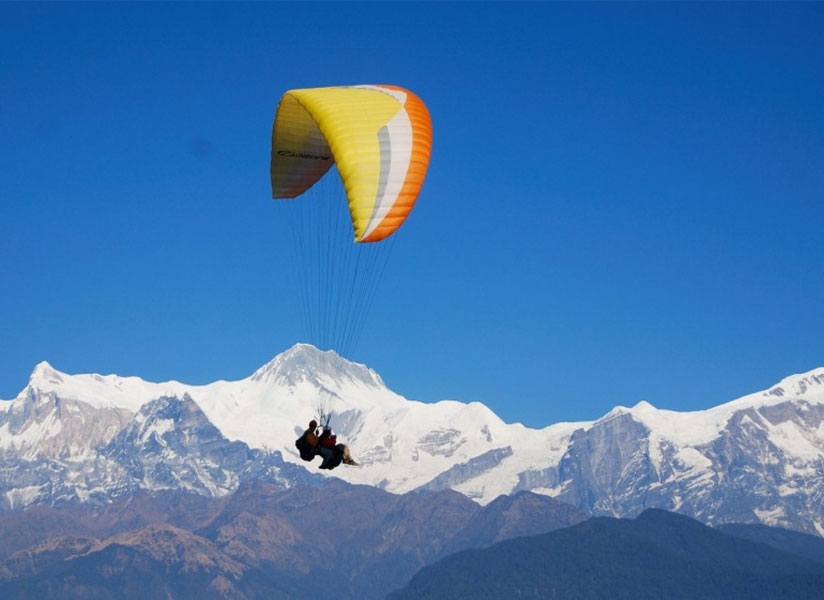 Paragliding in Nepal